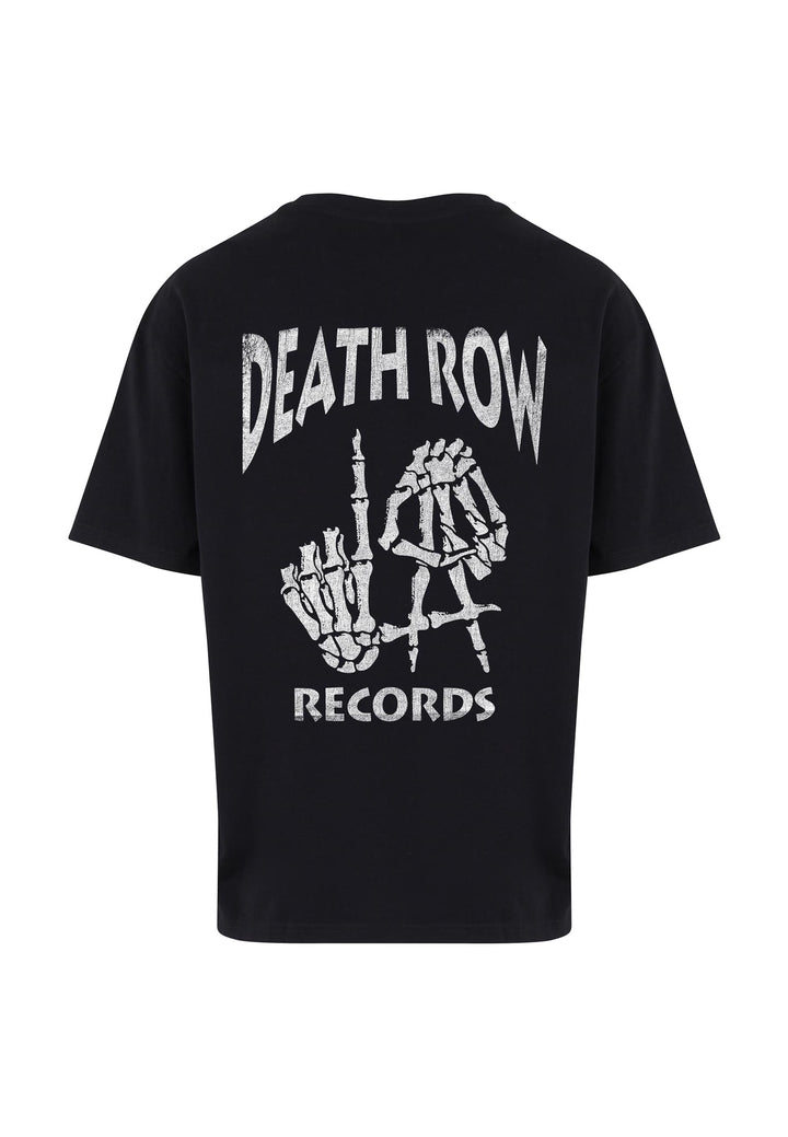 Merchcode Deathrow L.A. Skull Hands Heavy Oversize Tee black