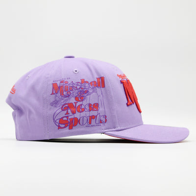 Mitchell & Ness Overlay Pro snapback purple