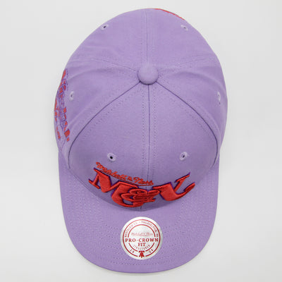 Mitchell & Ness Overlay Pro snapback purple