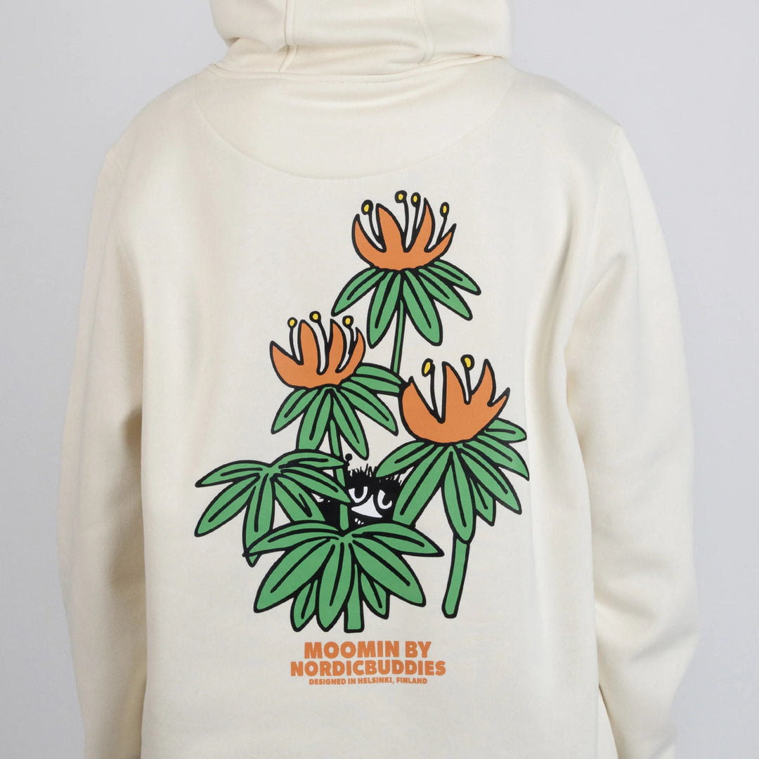 Moomin Piilosilla Unisex Hoodie off white - Shop-Tetuan