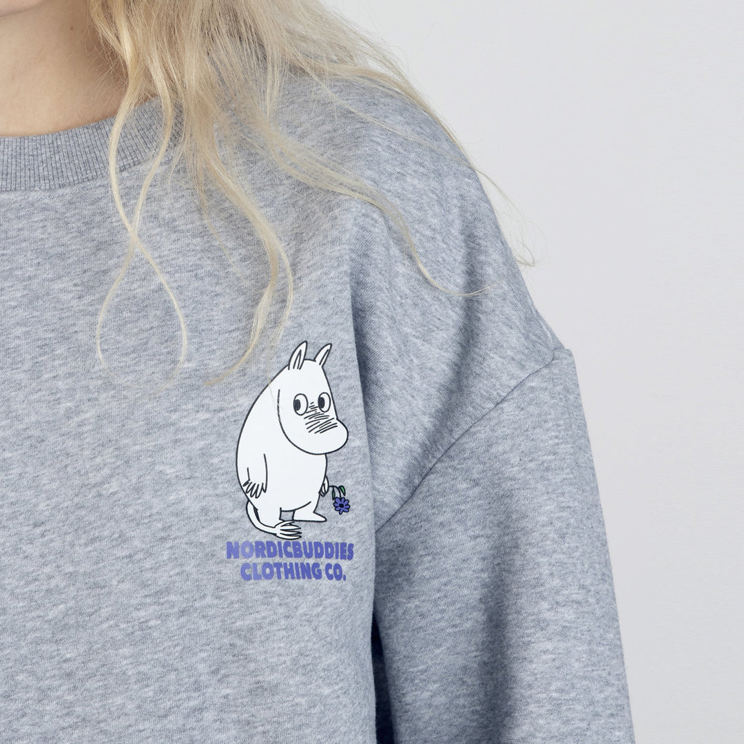 Moomin Muumipeikon Kukka college grey - Shop-Tetuan