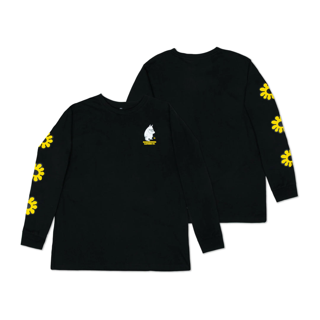 Moomin Muumipeikon Kukka L/S Tee black - Shop-Tetuan