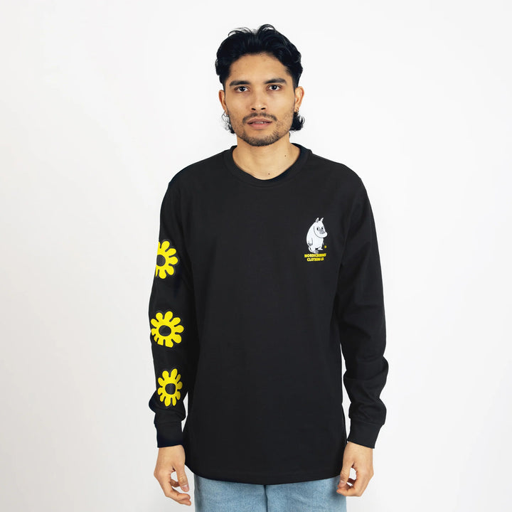 Moomin Muumipeikon Kukka L/S Tee black - Shop-Tetuan
