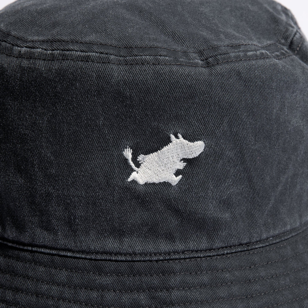 Moomin Classics Denim bucket hat black