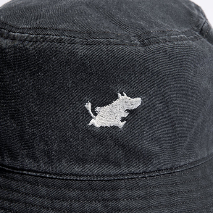 Moomin Classics Denim bucket hat black