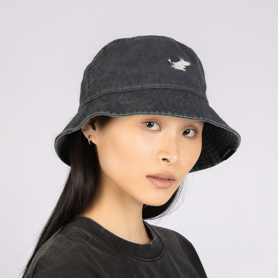 Moomin Classics Denim bucket hat black