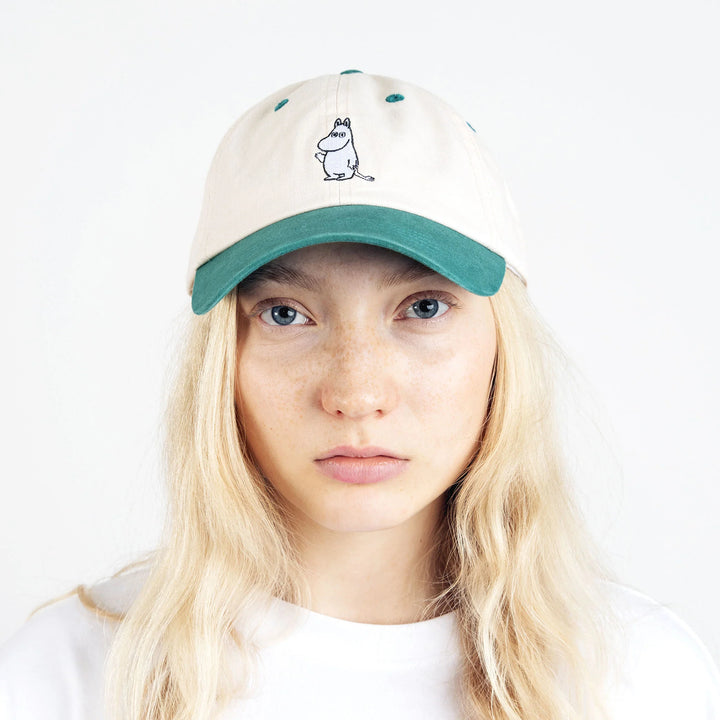 Moomin Muumipeikon Tervehdys dad cap natural/green