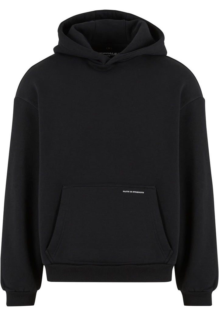 Mister Faith Is Strength Fluffy hoody black - Shop-Tetuan