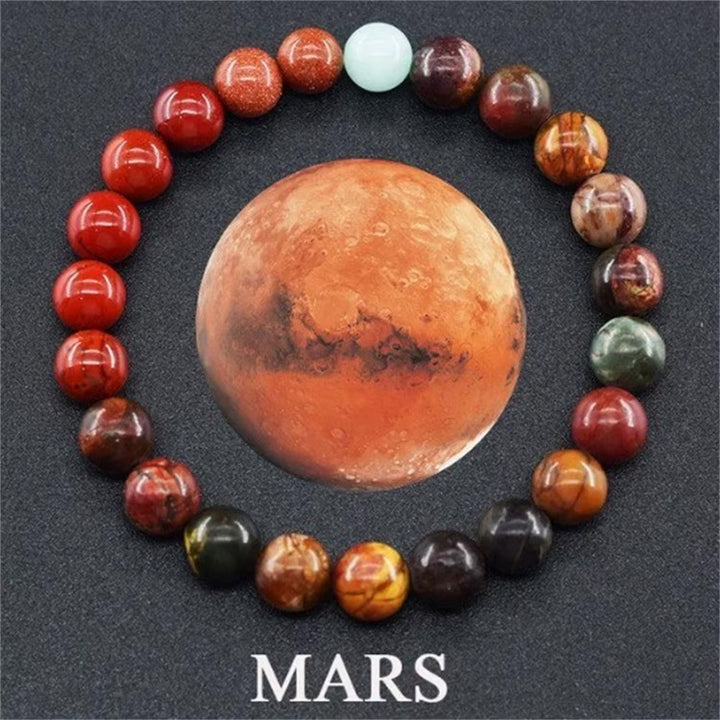 Natural Stone Planet Bracelets Mars