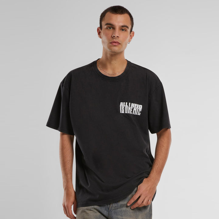 Mister Nas Stillmatic Acid Washed Oversize tee black