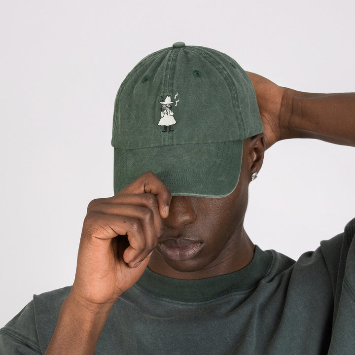 Moomin Nuuskamuikkunen Novels Denim dad cap green