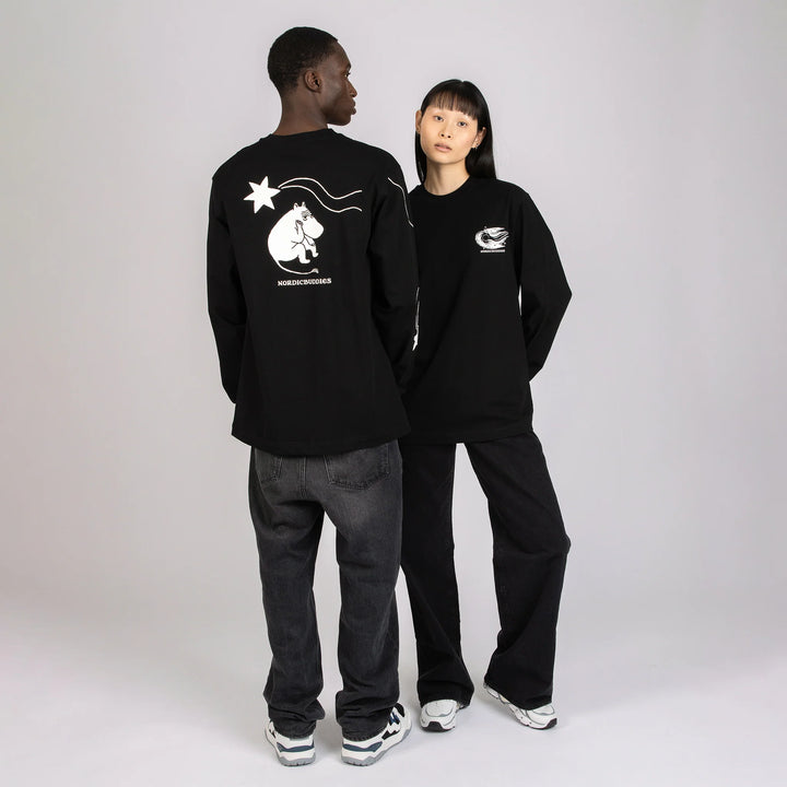 Muumi Novels Premium L/S Tee black