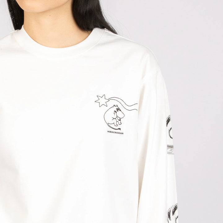 Muumi Novels Premium L/S Tee white