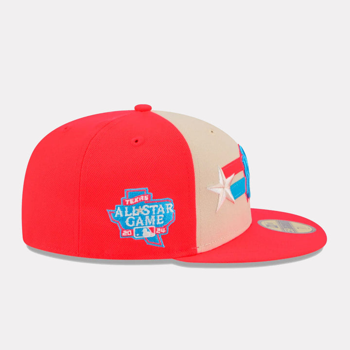 New Era 2024 All-Star Game 59Fifty NY Yankees neon red/khaki/blue - Shop-Tetuan
