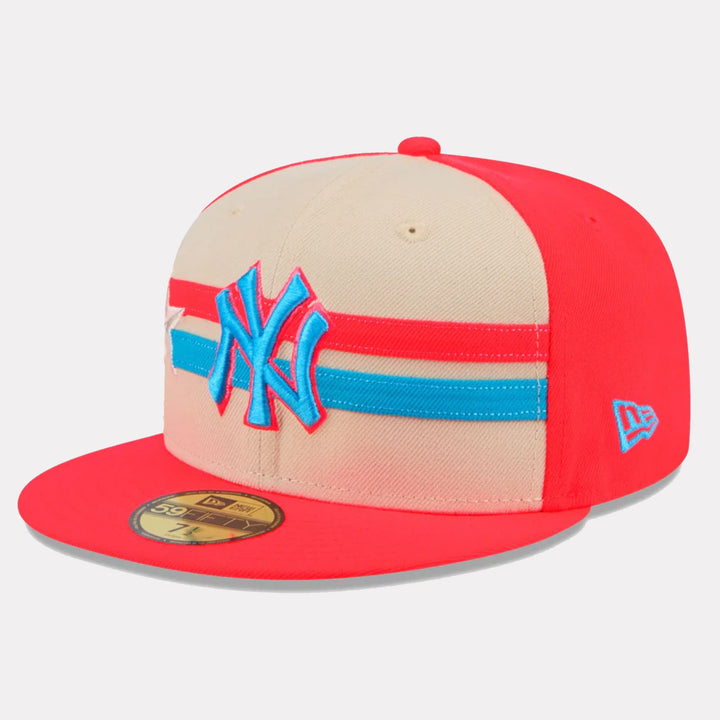 New Era 2024 All-Star Game 59Fifty NY Yankees neon red/khaki/blue - Shop-Tetuan