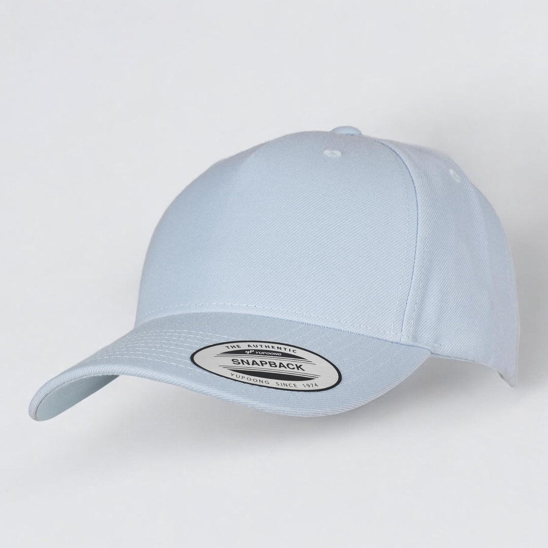 The Classics Yupoong 5-panel Premium Curve snapback ballad blue - Shop-Tetuan