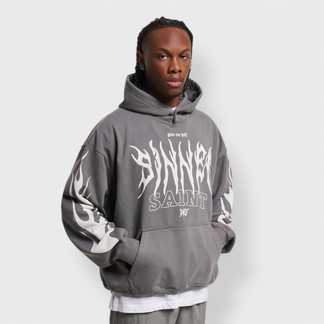 DEF Saint Hoody anthracite washed - Shop-Tetuan