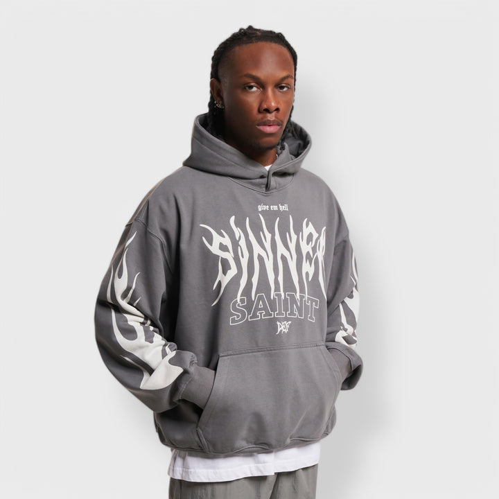 DEF Saint Hoody anthracite washed - Shop-Tetuan