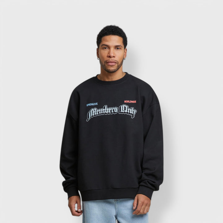 Mister Only Members Oversize Crewneck black - Shop-Tetuan