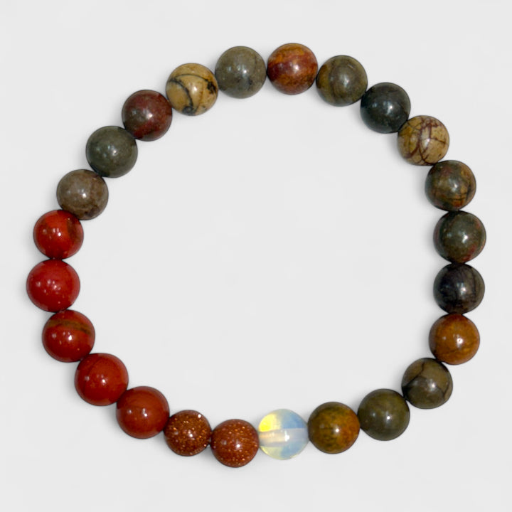 Natural Stone Planet Bracelets Mars