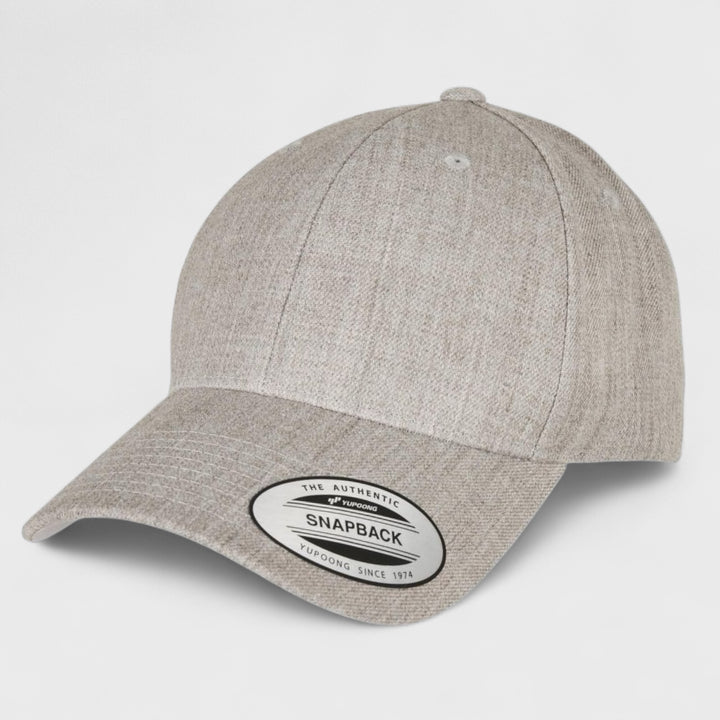 The Classics Yupoong Classic Snapback heather grey - Shop-Tetuan