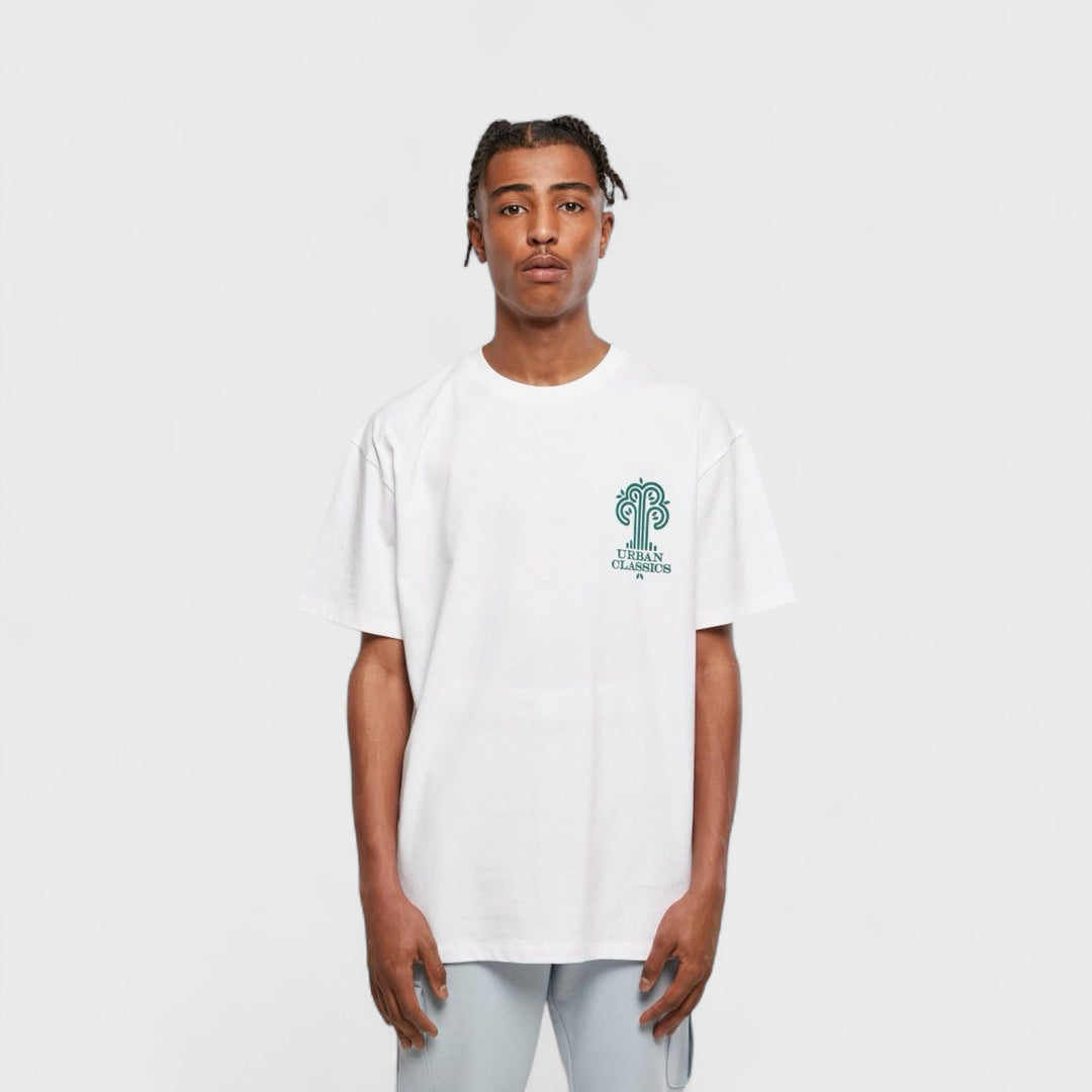 Urban Classics Organic Tree Logo Tee white - Shop-Tetuan