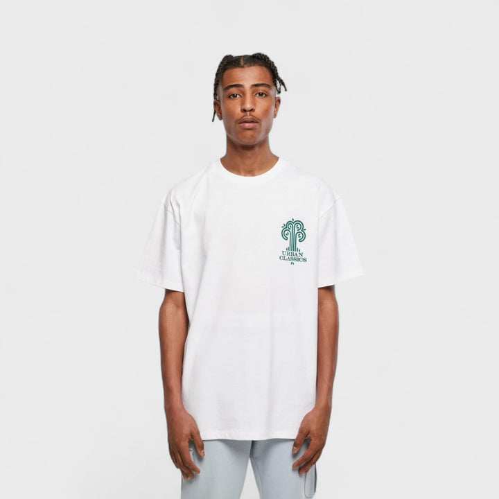 Urban Classics Organic Tree Logo Tee white - Shop-Tetuan
