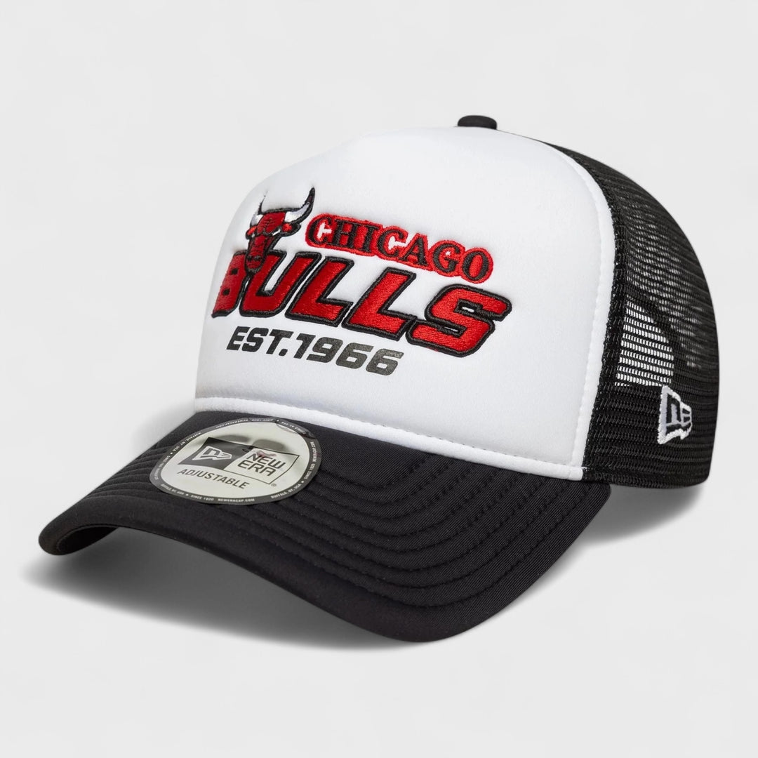 New Era NBA Graphic Black 9FORTY A-Frame Trucker C Bulls white/black - Shop-Tetuan