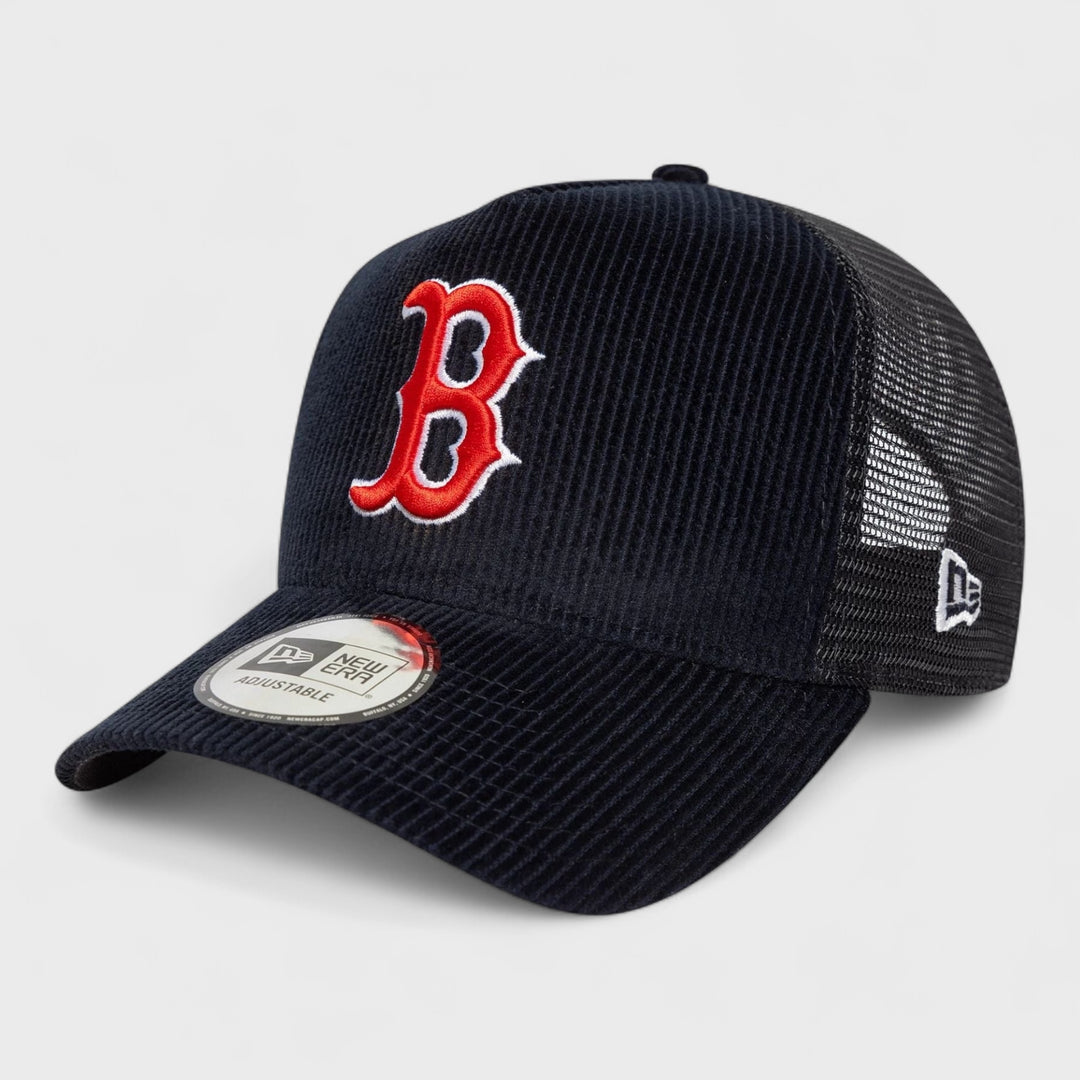 New Era MLB Cord Navy 9FORTY A-Frame Trucker B Red Sox navy - Shop-Tetuan