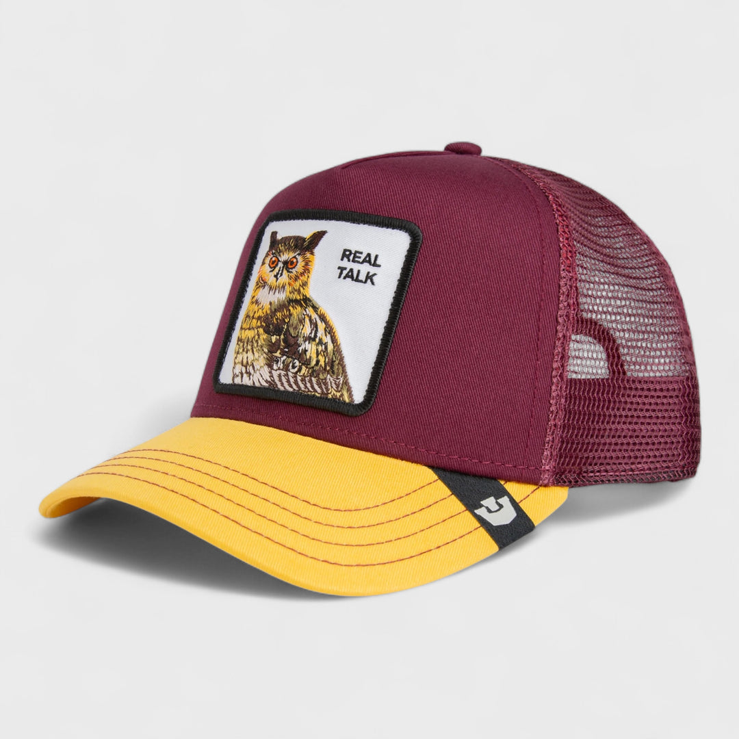 Goorin Bros. The Real Talk Owl-Desire beam-maroon - Shop-Tetuan