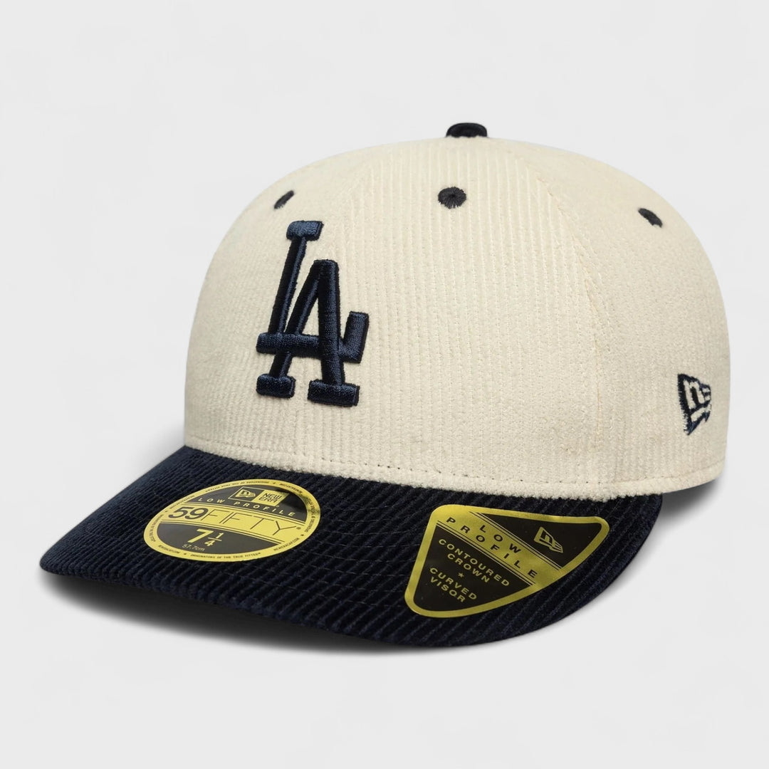 New Era MLB Cord Cream Low Profile 59FIFTY LA Dodgers cream/navy - Shop-Tetuan