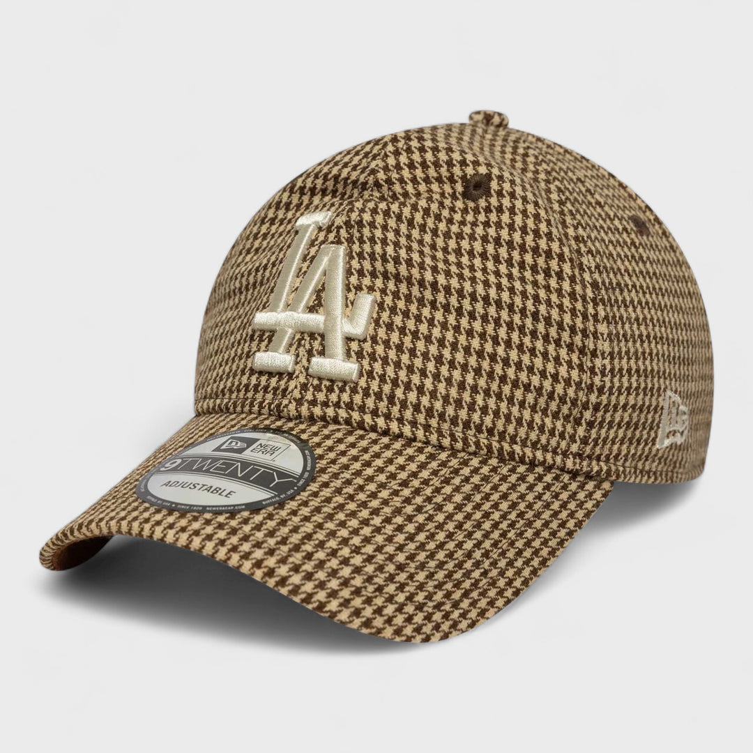 New Era MLB Houndstooth Brown 9TWENTY LA Dodgers brown - Shop-Tetuan