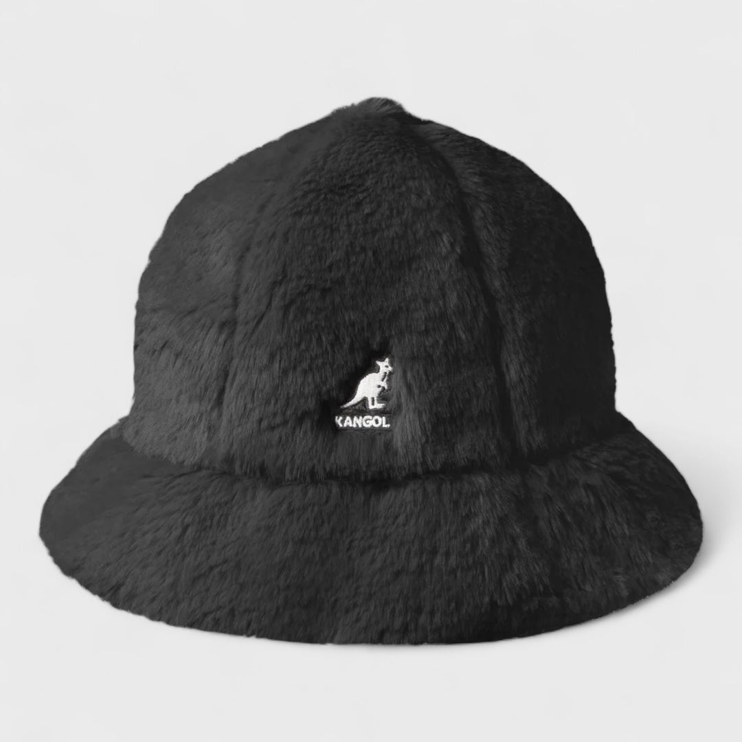 Kangol Faux Fur Casual black - Shop-Tetuan