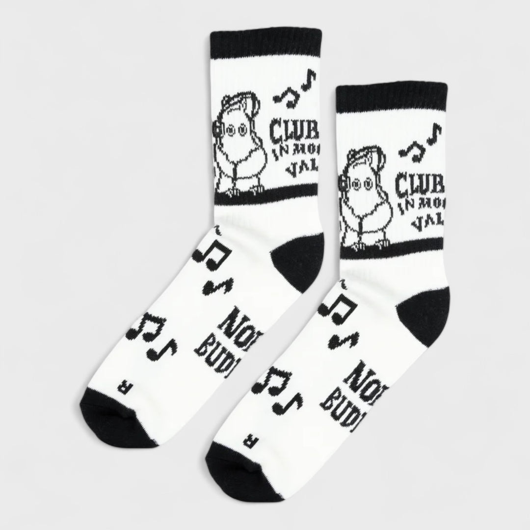 Moomin Club Life socks black/white - Shop-Tetuan