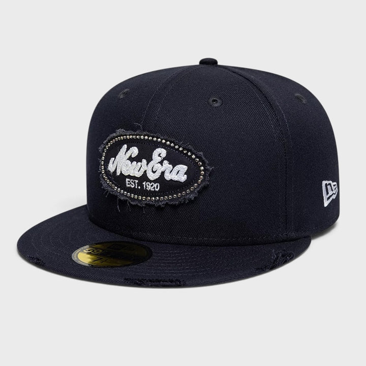 New Era Gem Patch Distress 59Fifty navy