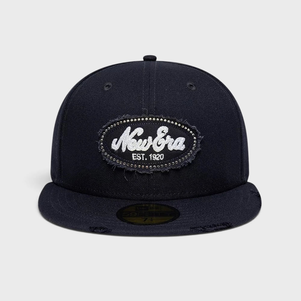 New Era Gem Patch Distress 59Fifty navy