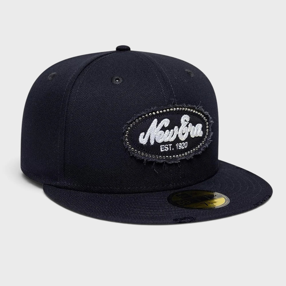 New Era Gem Patch Distress 59Fifty navy