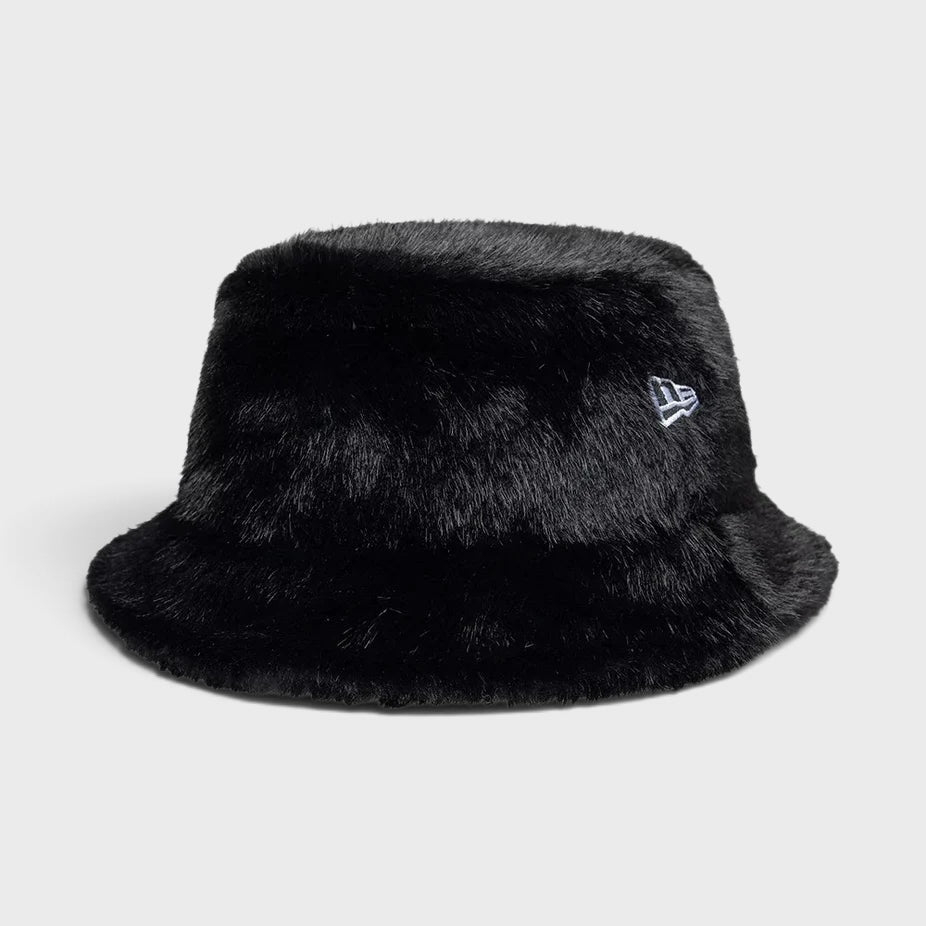 New Era Faux Fur Bucket Hat black - Shop-Tetuan