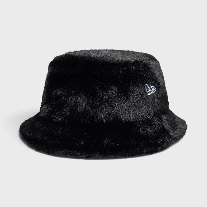 New Era Faux Fur Bucket Hat black - Shop-Tetuan