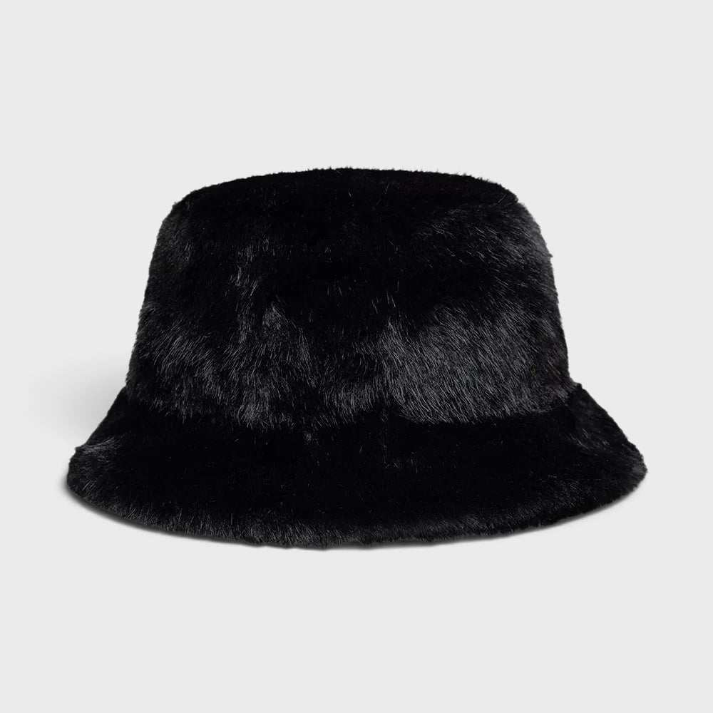 New Era Faux Fur Bucket Hat black - Shop-Tetuan