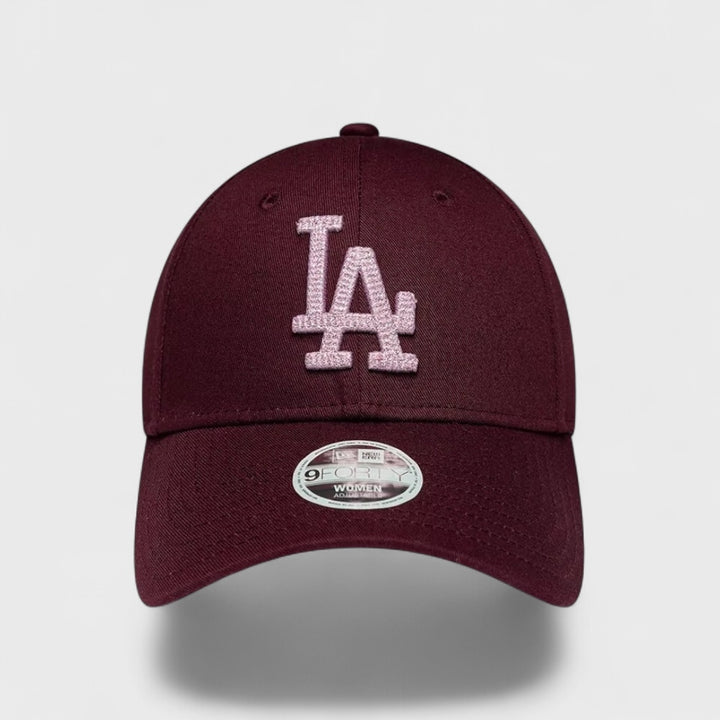 New Era MLB Metallic 9Fortyc cap LA DOdgers maroon - Shop-Tetuan