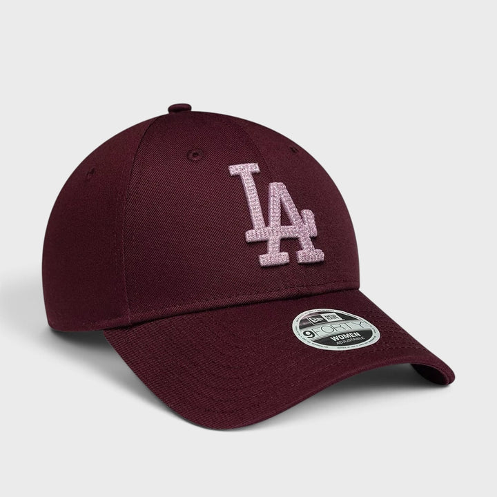 New Era MLB Metallic 9Fortyc cap LA DOdgers maroon - Shop-Tetuan