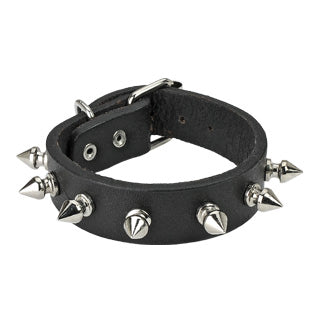 Wristband Leather Spike black - Shop-Tetuan