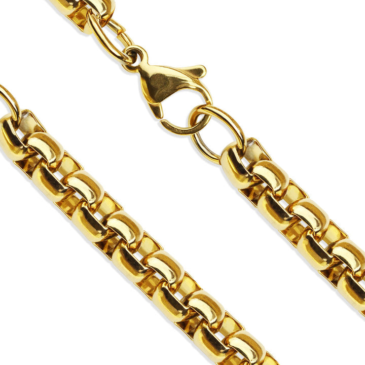 Simple Cross Pendant Stainless Steel Gold
