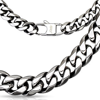 Chain Link Necklace Stainless Steel - Shop-Tetuan