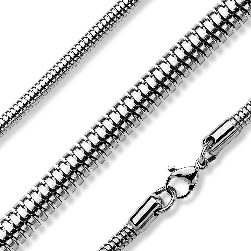 Round Snake Chain Necklaces 316L Stainless Steel - Shop-Tetuan