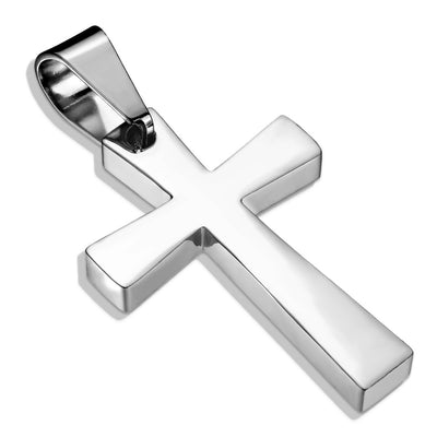 Latin Cross Pendant Stainless Steel Steel - Shop-Tetuan