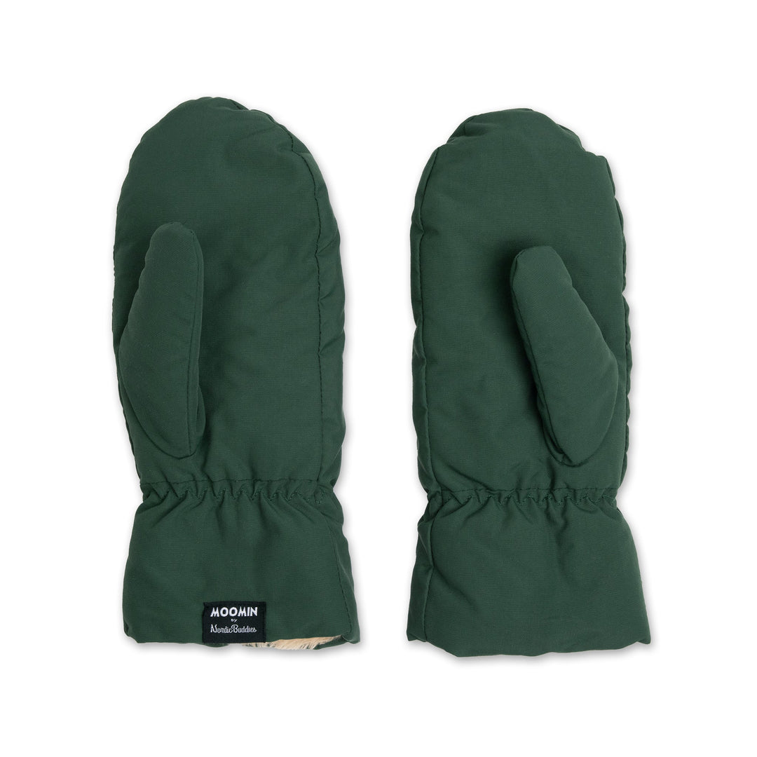 Moomin Haisuli mittens puffer green