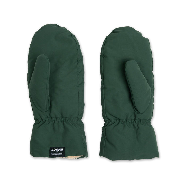 Moomin Haisuli mittens puffer green