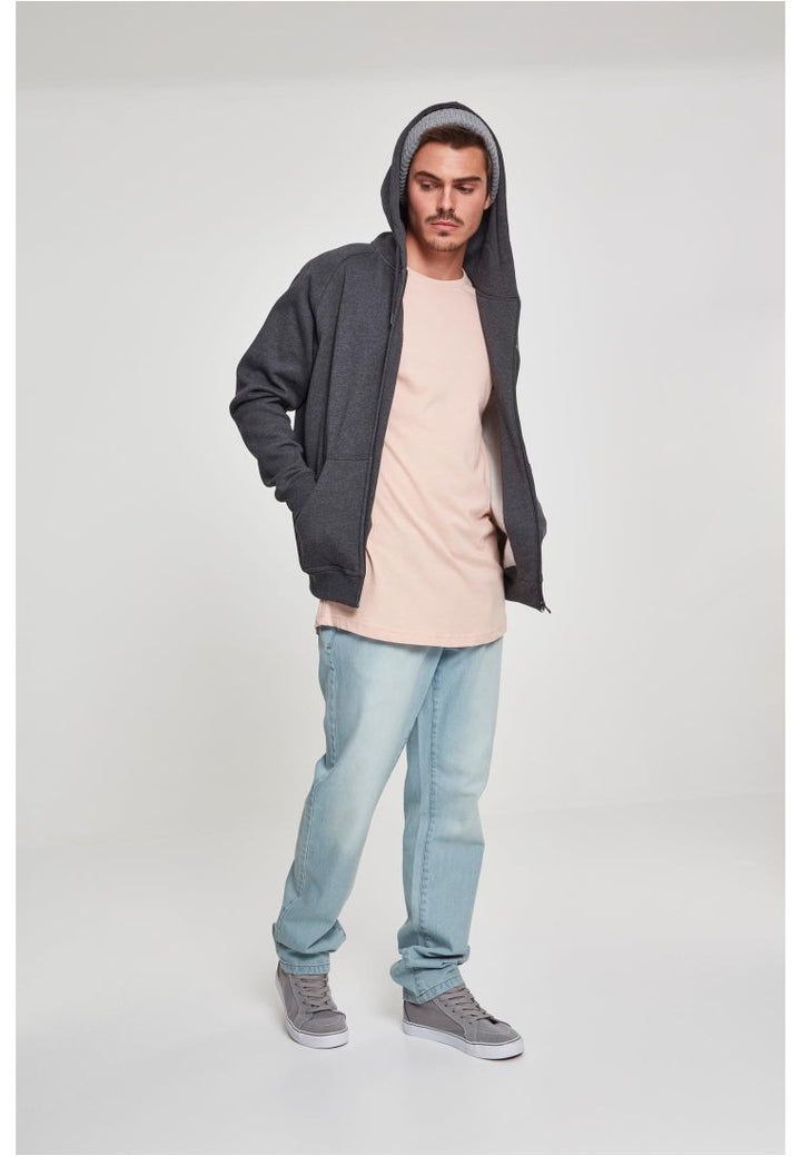 Urban Classics zip hoody charcoal - Shop-Tetuan
